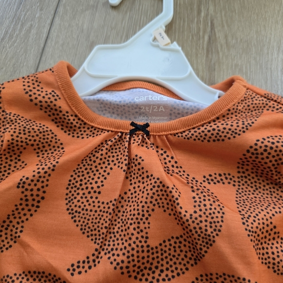Nwt Carter's Halloween Jack-O-Lantern Girls Orange Pumpkin Nightgown Gown - Picture 3 of 8